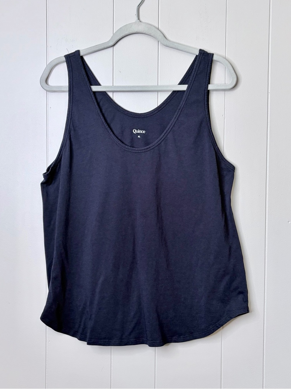 Quince Navy Scoop Neck Tank Top Cotton Modal Basic Women’s XL